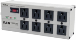 Isobar 8-Outlet Surge Protector, 3840 Joules, 12 ft. Cord, Metal Housing