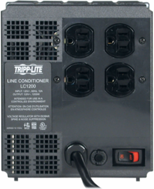 1200W 120V Automatic Voltage Regulator with 4 Outlets, Surge Protection, 1200 Joules