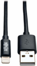 USB Sync/Charge Cable 3 Ft, Lightning Connector, Black