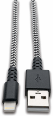 Heavy-Duty USB Sync/Charge Cable 3 Ft with Lightning Connector