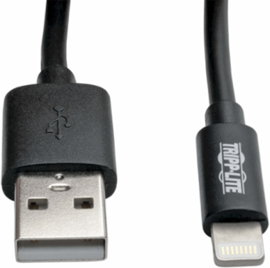 USB Sync/Charge Coiled Cable, 4 ft., Lightning Connector, MFi-Certified