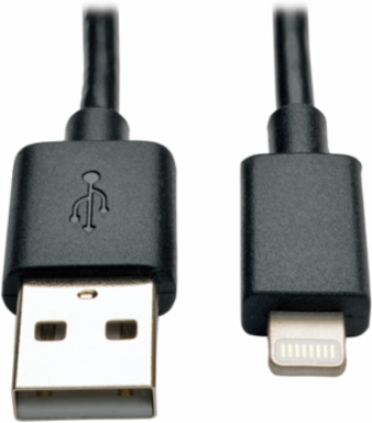 USB Sync/Charge Cable, 10 Inch, M/M, Black, 10 Pack, MFi-Certified