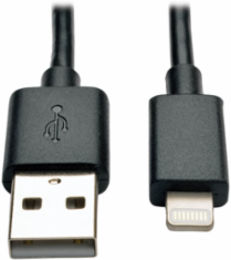 USB Sync/Charge Cable, 10 Inch, M/M, Black, 10 Pack, MFi-Certified