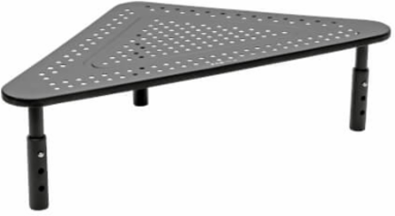 Height Adjustable Monitor Riser - 12 x 20 Inch, Metal, Supports 44 lbs