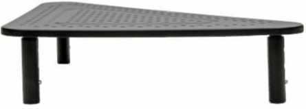 Height Adjustable Monitor Riser - 12 x 20 Inch, Metal, Supports 44 lbs