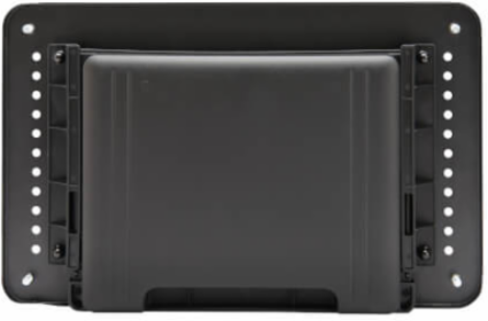 Monitor Riser for Desk, 15 x 9 in, Height-Adjustable, Storage Drawer, Metal, Black