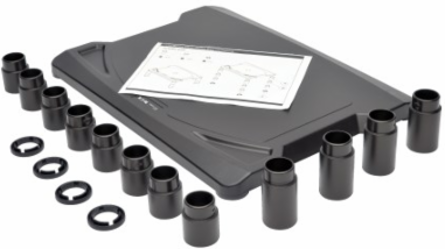 Universal Monitor Riser, 5.25 Inch Adjustable Height, Supports 40 lb, 15.5 x 11.25 Inch Platform