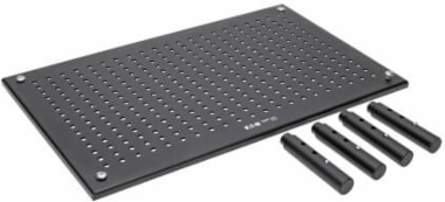 Adjustable Monitor Riser, 18 x 11 Inch, Height Adjustable, Metal, 44 lb Capacity
