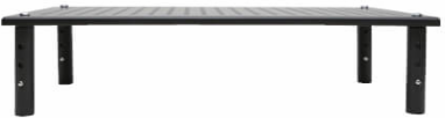 Adjustable Monitor Riser, 18 x 11 Inch, Height Adjustable, Metal, 44 lb Capacity