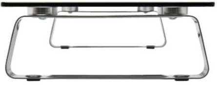 Universal Glass-Top Monitor Riser - 8 x 22 Inch, Supports Up to 40 lb, 3 Inch Lift