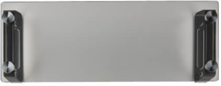 Universal Glass-Top Monitor Riser - 8 x 22 Inch, Supports Up to 40 lb, 3 Inch Lift