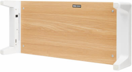 Monitor Riser for Desk, Wood Top, USB-A Charge and Data Ports, White