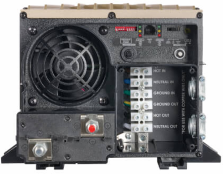 PowerVerter 2000W 120V 12VDC Inverter/Charger, Hardwired, Auto-Transfer, 3-Stage Charging