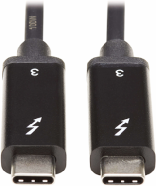 Thunderbolt 3 Active Cable 1 m, 40 Gbps, 5A Power Delivery, 4K/60 Hz
