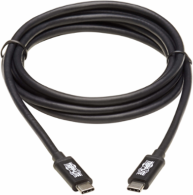 Thunderbolt 3 Passive Cable, 2 m (6.6 ft), 20 Gbps, 100W Power Delivery, 4K/60 Hz