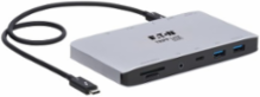 Thunderbolt 3 Dock with USB-C Compatibility, Dual Display - 8K DisplayPort, USB 3.2 Gen 2 10G, USB-A/USB-C Hub, GbE, International Plug Adapters