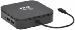 Thunderbolt 3 Dual Monitor Docking Station - 8K/30Hz DisplayPort, 4K/60Hz HDMI, USB 3.2 Gen 2, GbE, 60W PD Charging - Black