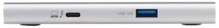 USB Hub, Thunderbolt 4, 4-Port, 8K, Dual 4K 60 Hz, USB 3.2 Gen 2, 100W Charging, Gray