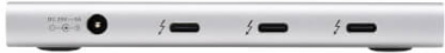 USB Hub, Thunderbolt 4, 4-Port, 8K, Dual 4K 60 Hz, USB 3.2 Gen 2, 100W Charging, Gray