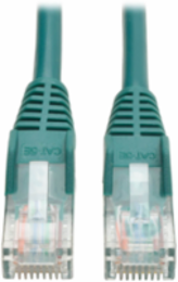 Snagless Cat5e Ethernet Cable, 3 Ft, Green, 350 MHz, 1 Gbps