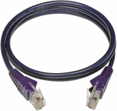 Cat5e Ethernet Cable - 3 Ft, 350 MHz, UTP, Snagless, Purple
