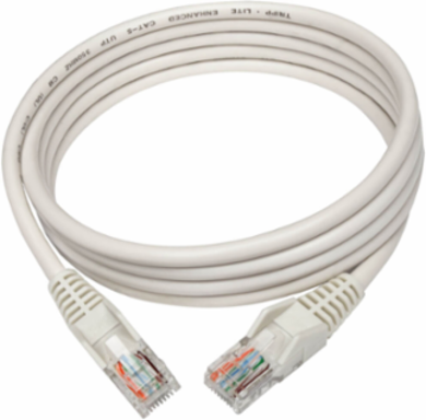 Cat5e 350 MHz Snagless Ethernet Cable, 5 Inch, 1 Gbps, White