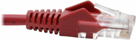 Cat5e Ethernet Cable, 350 MHz, 6 ft., Red, UTP, 1 Gbps, Snagless
