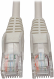 Cat5e Ethernet Cable, 6 ft, 350 MHz, Stranded UTP, Snagless RJ45 M/M, White