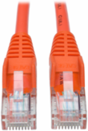 Cat5e Snagless Molded UTP Ethernet Cable, 1Gbps, 14 ft, Orange