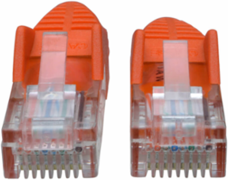 25 ft Cat5e 350 MHz Snagless UTP Ethernet Cable, Orange, 1 Gbps