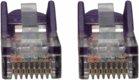 Cat5e 350 MHz Snagless Molded Ethernet Cable, 25 ft., Purple, 1 Gbps