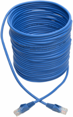 Cat5e UTP Ethernet Cable, 350 MHz, Snagless, Blue, 35 ft.