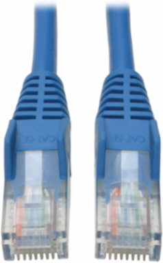 Cat5e 350 MHz Snagless Ethernet Cable 50 ft, Blue, UTP, 1Gbps