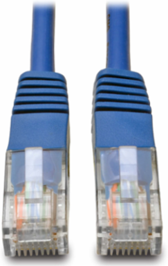 Cat5e Patch Cable 1 Ft, 350 MHz, UTP, RJ45 Male, Blue