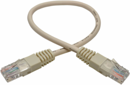 Cat5e 350MHz Molded Patch Cable, 1 Ft, UTP, RJ45 Male, White