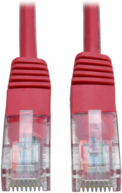 Cat5e Patch Cable 3 Ft, 350 MHz, Red, UTP, RJ45 Connectors