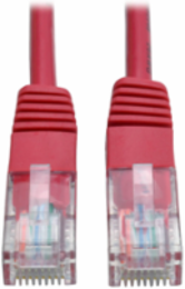Cat5e Patch Cable 3 Ft, 350 MHz, Red, UTP, RJ45 Connectors