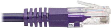 Cat5e 350 MHz Molded UTP Network Patch Cable 6 ft, Purple, 1 Gbps