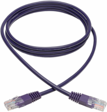 Cat5e 350 MHz Molded UTP Network Patch Cable 6 ft, Purple, 1 Gbps