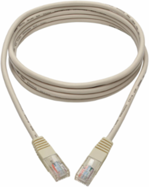 Cat5e 350 MHz Ethernet Patch Cable, 7 ft, UTP, White, 1 Gbps