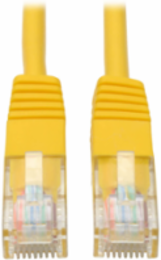 Cat5e 350 MHz Patch Cable UTP, Yellow, 15 Inch, RJ45 Male Connectors
