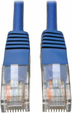 Cat5e 350 MHz Blue Patch Cable, 30 ft, UTP, 1 Gbps, Solid Conductor