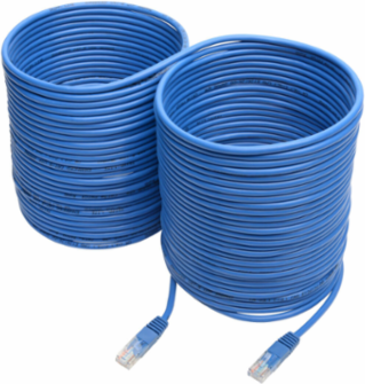 Cat5e 350 MHz Molded UTP Patch Cable, 75 ft, Blue, 1 Gbps