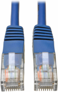 Cat5e 350 MHz Molded UTP Patch Cable, 75 ft, Blue, 1 Gbps