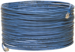 Cat5e Plenum Rated Snagless Patch Cable, 75 ft, UTP, 1Gbps, Blue