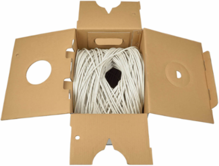 Cat5e 350 MHz Solid-Core PVC Cable, 1000 ft., 24 AWG, CMR-Rated