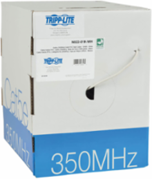 Cat5e 350 MHz Solid-Core PVC Cable, 1000 ft., 24 AWG, CMR-Rated