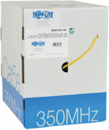 Cat5e 350 MHz Bulk PVC Cable, Yellow, 1000 ft, 24 AWG, CMR