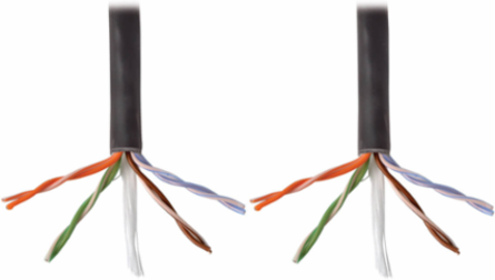 Cat5e 350 MHz 1000 ft Solid-Core Plenum-Rated PVC Networking Cable