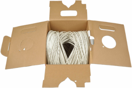 Cat5e 350 MHz Bulk UTP Solid-Core PVC Cable, 1000 ft., White, 24 AWG